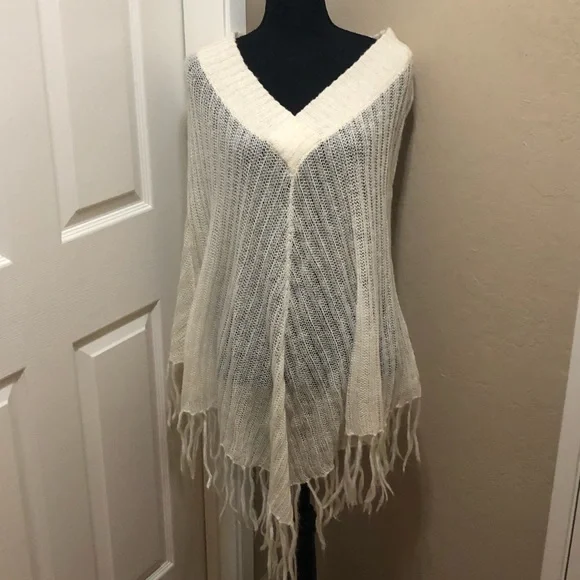 Lightweight knit poncho from One Step Up - Picture 2 of 3